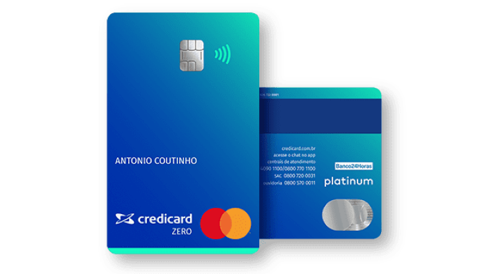 cartão credicard zero