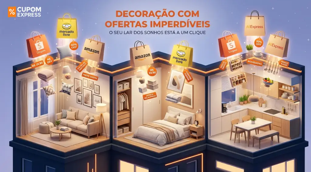 Como decorar sua casa gastando pouco com produtos da Shopee