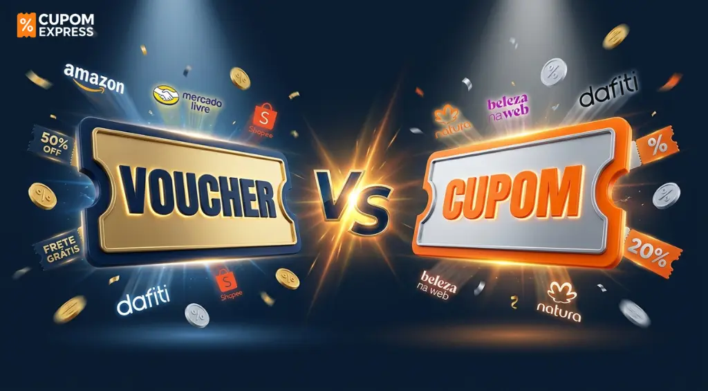 Voucher x cupom: entenda a diferença e como economizar em compras online