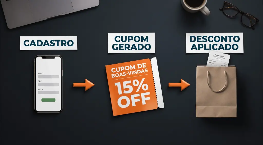 Como funciona o cupom de primeira compra