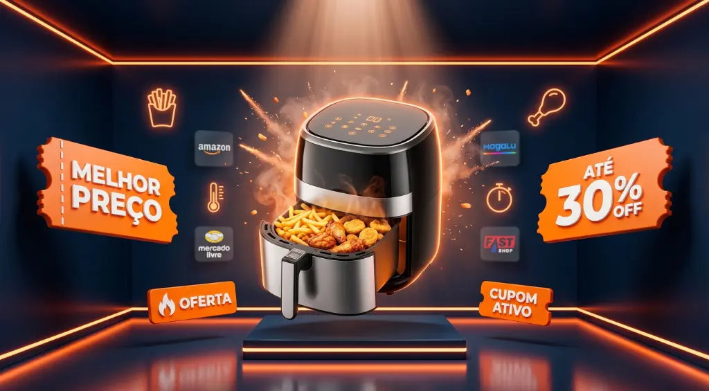 Melhor air fryer 2026: 8 fritadeiras por capacidade e preço com cupom
