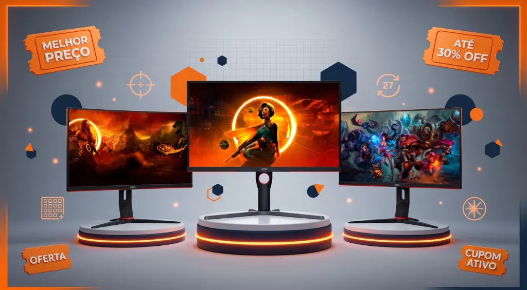 Monitor gamer intermediário